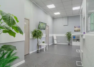 Стойка регистрации и проход к 2 зоне ожидания